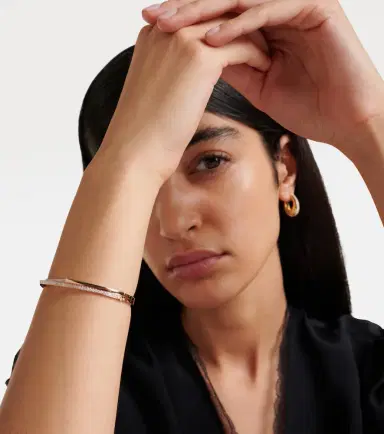 Repossi Antifer 18kt rose gold bangle with diamonds | Thumbnail 5 Repossi Antifer 18kt rose gold bangle with diamonds | Thumbnail 5