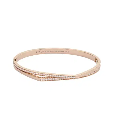 Repossi Antifer 18kt rose gold bangle with diamonds | Thumbnail 1 Repossi Antifer 18kt rose gold bangle with diamonds | Thumbnail 1