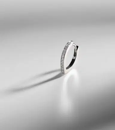 Repossi Antifer 18kt white gold earring with diamonds | Thumbnail 5 Repossi Antifer 18kt white gold earring with diamonds | Thumbnail 5