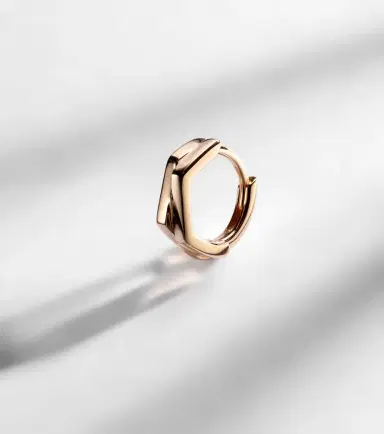 Repossi Antifer 18kt rose gold hoop earring | Thumbnail 5 Repossi Antifer 18kt rose gold hoop earring | Thumbnail 5