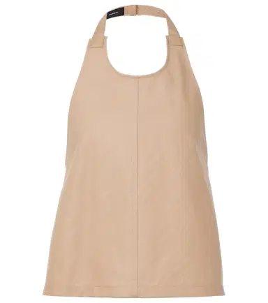 Wardrobe.NYC Wardrobe. NYC Halterneck cotton-blend drill top | Thumbnail 1