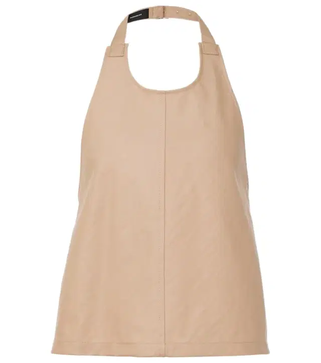 Wardrobe.NYC Wardrobe. NYC Halterneck cotton-blend drill top
