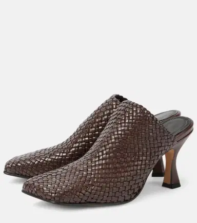 Souliers Martinez Jacinta woven leather mules | Thumbnail 4