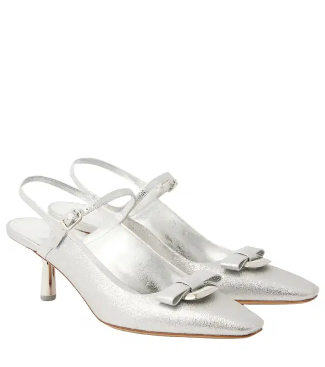 Ferragamo Ophelia 55 leather slingback pumps