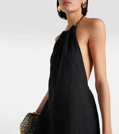 Nili Lotan Lelia halterneck linen maxi dress | Thumbnail 3