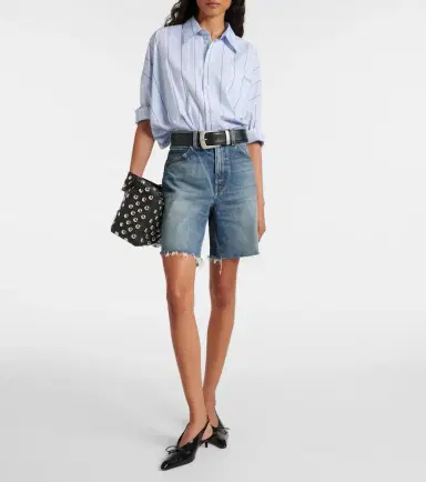 Nili Lotan Russel low-rise denim shorts | Thumbnail 2 Nili Lotan Russel low-rise denim shorts | Thumbnail 2