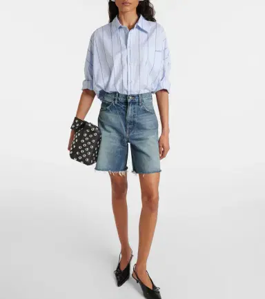 Nili Lotan Russel low-rise denim shorts | Thumbnail 3 Nili Lotan Russel low-rise denim shorts | Thumbnail 3