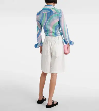 Vince High-rise cotton shorts | Thumbnail 3