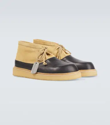 Marni Leather and suede desert boots | Thumbnail 4