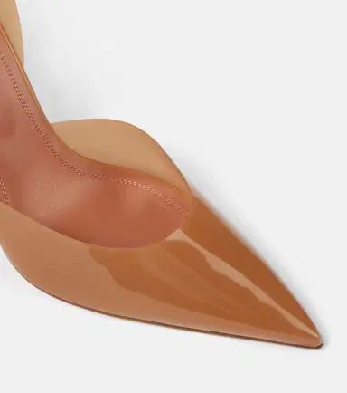 Amina Muaddi Holli Glass 95 PVC slingback pumps | Thumbnail 2 Amina Muaddi Holli Glass 95 PVC slingback pumps | Thumbnail 2