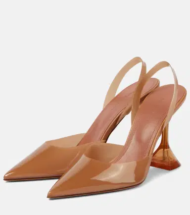 Amina Muaddi Holli Glass 95 PVC slingback pumps | Thumbnail 3 Amina Muaddi Holli Glass 95 PVC slingback pumps | Thumbnail 3
