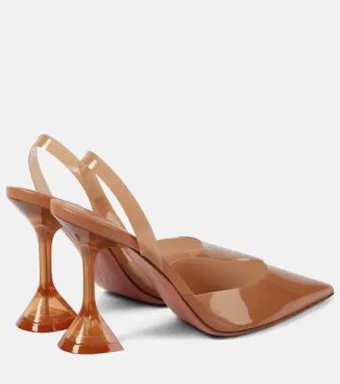 Amina Muaddi Holli Glass 95 PVC slingback pumps | Thumbnail 4 Amina Muaddi Holli Glass 95 PVC slingback pumps | Thumbnail 4