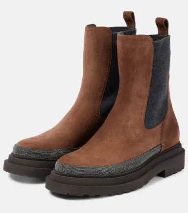 Brunello Cucinelli Monili suede Chelsea boots | Thumbnail 2 Brunello Cucinelli Monili suede Chelsea boots | Thumbnail 2