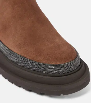 Brunello Cucinelli Monili suede Chelsea boots | Thumbnail 4 Brunello Cucinelli Monili suede Chelsea boots | Thumbnail 4