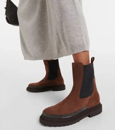 Brunello Cucinelli Monili suede Chelsea boots | Thumbnail 5 Brunello Cucinelli Monili suede Chelsea boots | Thumbnail 5