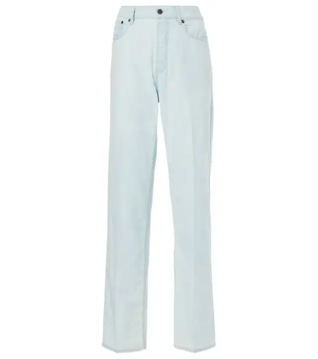 Low-rise straight jeans