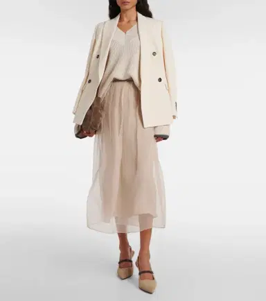 Brunello Cucinelli Monili suede slingback pumps | Thumbnail 5