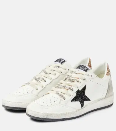 Golden Goose Ball Star glitter leather sneakers | Thumbnail 3 Golden Goose Ball Star glitter leather sneakers | Thumbnail 3