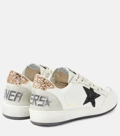 Golden Goose Ball Star glitter leather sneakers | Thumbnail 4 Golden Goose Ball Star glitter leather sneakers | Thumbnail 4