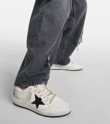 Golden Goose Ball Star glitter leather sneakers | Thumbnail 6 Golden Goose Ball Star glitter leather sneakers | Thumbnail 6