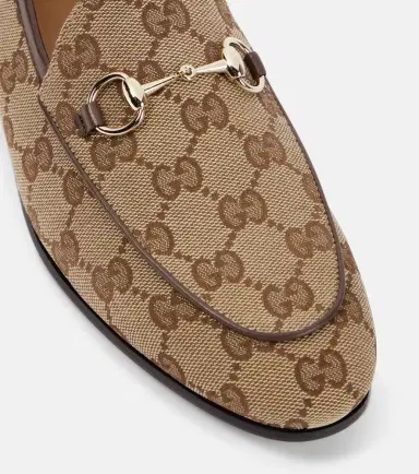 Gucci Jordaan Horsebit GG canvas loafers | Thumbnail 2 Gucci Jordaan Horsebit GG canvas loafers | Thumbnail 2