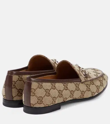 Gucci Jordaan Horsebit GG canvas loafers | Thumbnail 3 Gucci Jordaan Horsebit GG canvas loafers | Thumbnail 3