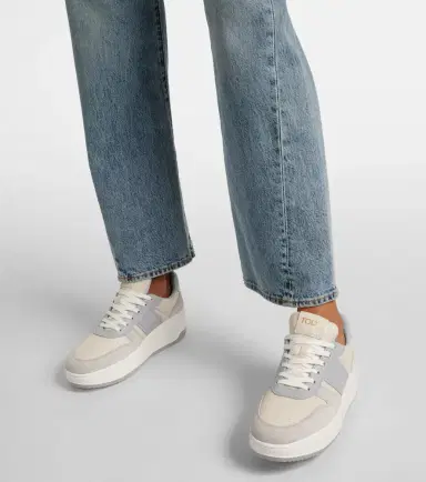 Tod's Leather-trimmed sneakers | Thumbnail 2 Tod's Leather-trimmed sneakers | Thumbnail 2