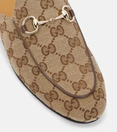Gucci Princetown GG canvas mules | Thumbnail 4 Gucci Princetown GG canvas mules | Thumbnail 4