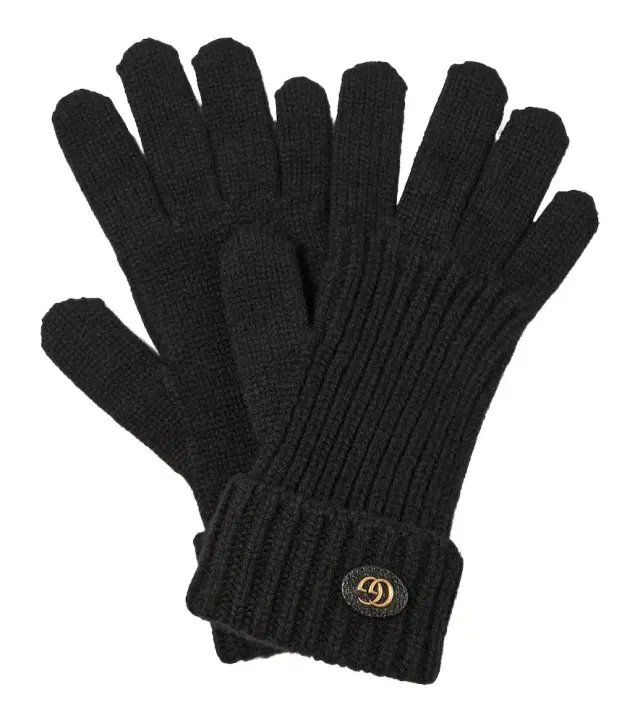 Gucci Double G wool and cashmere gloves