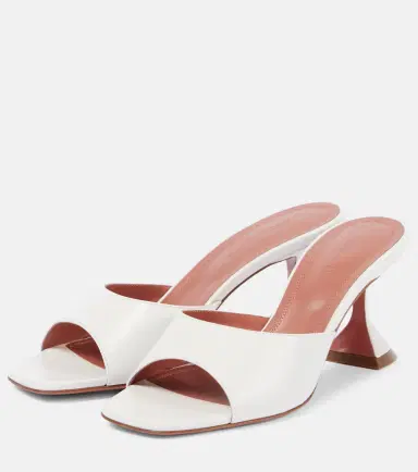 Amina Muaddi Lupita 70 leather mules | Thumbnail 3 Amina Muaddi Lupita 70 leather mules | Thumbnail 3