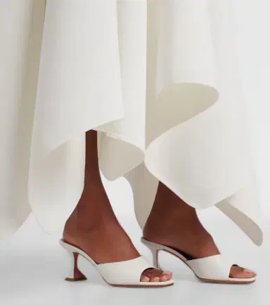 Amina Muaddi Lupita 70 leather mules | Thumbnail 6 Amina Muaddi Lupita 70 leather mules | Thumbnail 6