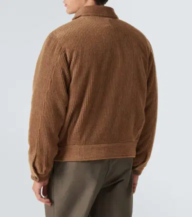Giorgio Armani Wool and cashmere velvet blouson | Thumbnail 2