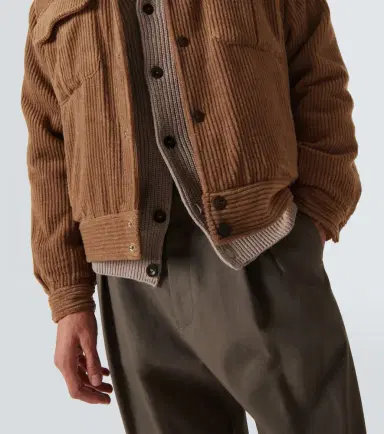 Giorgio Armani Wool and cashmere velvet blouson | Thumbnail 5