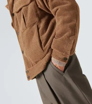 Giorgio Armani Wool and cashmere velvet blouson | Thumbnail 6