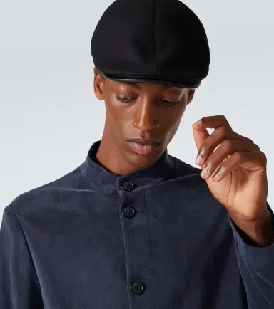 Giorgio Armani Wool and cashmere-blend flat cap | Thumbnail 2 Giorgio Armani Wool and cashmere-blend flat cap | Thumbnail 2
