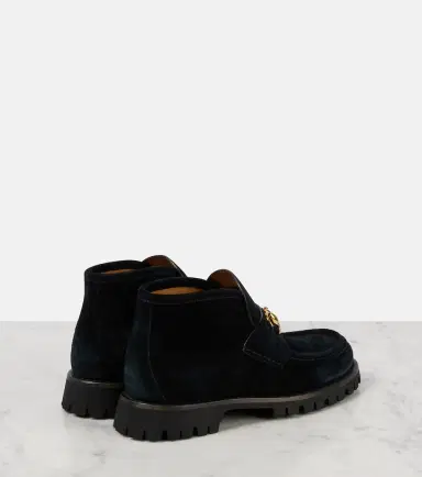 Gucci Horsebit suede ankle boots | Thumbnail 3