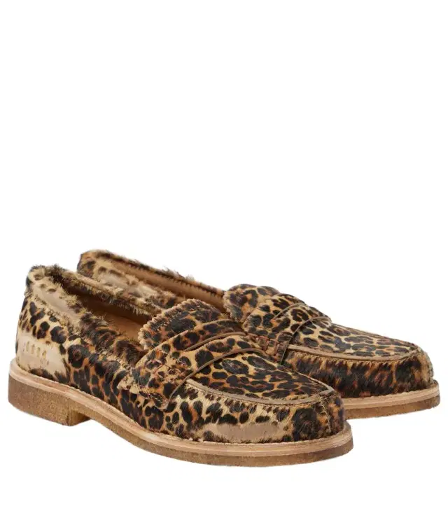 Golden Goose Jerry calf hair penny loafers