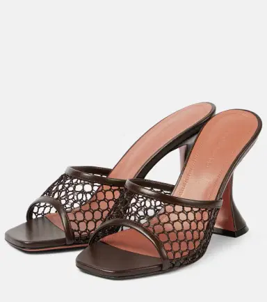 Amina Muaddi Lupita 95 mesh mules | Thumbnail 2