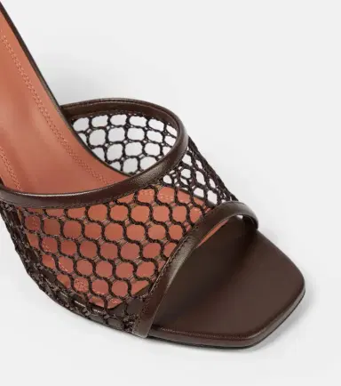 Amina Muaddi Lupita 95 mesh mules | Thumbnail 3