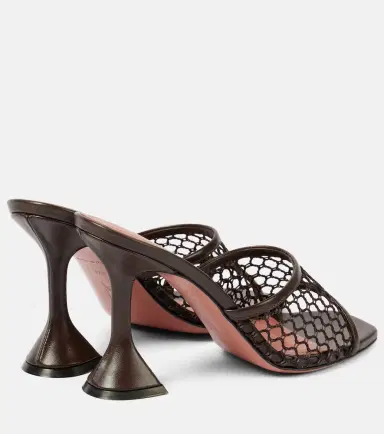 Amina Muaddi Lupita 95 mesh mules | Thumbnail 4