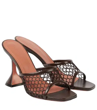 Amina Muaddi Lupita 95 mesh mules | Thumbnail 1