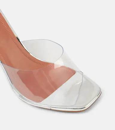 Amina Muaddi Lupita Glass 95 PVC mules | Thumbnail 7