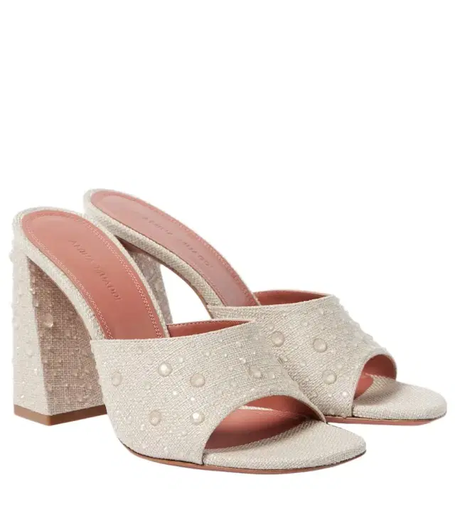 Amina Muaddi Brigitte Slipper 95 mules