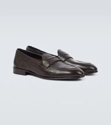 Brioni Appia grained leather penny loafers | Thumbnail 3