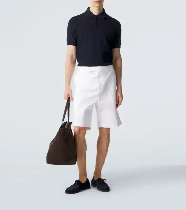 Brioni Cotton, silk, and cashmere polo shirt | Thumbnail 2 Brioni Cotton, silk, and cashmere polo shirt | Thumbnail 2