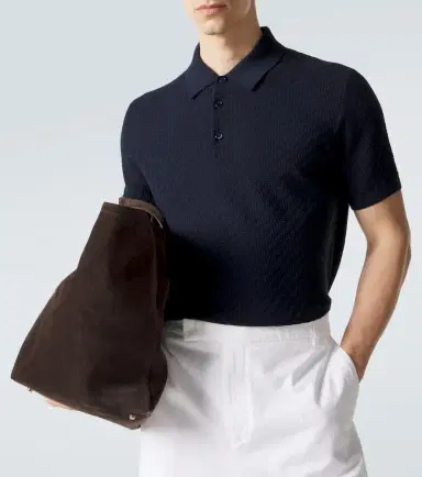 Brioni Cotton, silk, and cashmere polo shirt | Thumbnail 3 Brioni Cotton, silk, and cashmere polo shirt | Thumbnail 3