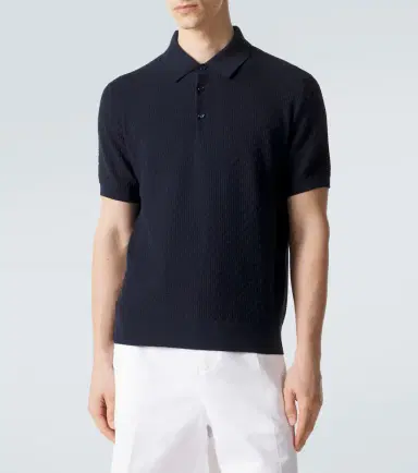 Brioni Cotton, silk, and cashmere polo shirt | Thumbnail 4 Brioni Cotton, silk, and cashmere polo shirt | Thumbnail 4
