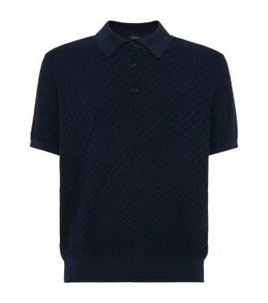 Brioni Cotton, silk, and cashmere polo shirt | Thumbnail 1 Brioni Cotton, silk, and cashmere polo shirt | Thumbnail 1