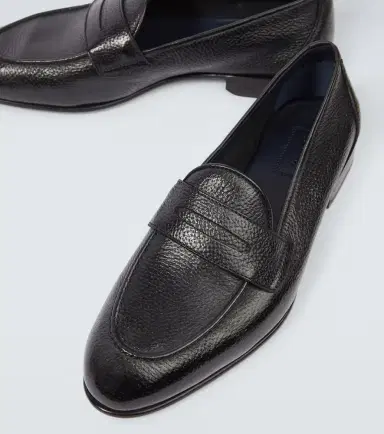 Brioni Appia grained leather penny loafers | Thumbnail 6