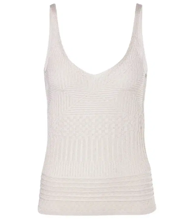 Missoni Metallic jersey tank top